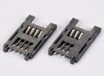 6P & 8P SIM Card Connector Hinged type,H2.8mm